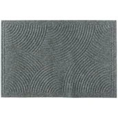 Wycieraczki - Wycieraczka Tekstylna 45 x 75 cm prążki szary - miniaturka - grafika 1