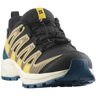 Buty dla chłopców - Buty dziecięce Salomon Xa Pro V8 Waterproof Rozmiar butów (UE): 35 / Kolor: niebieski/żółty - miniaturka - grafika 1
