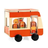 Samochody i pojazdy dla dzieci - Drewniana zabawka mini combi DJ06399 - miniaturka - grafika 1