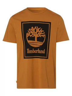 Koszulki męskie - Timberland - T-shirt męski, brązowy - grafika 1