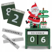 Ozdoby bożonarodzeniowe - KALENDARZ ADWENTOWY Z DREWNA ODLICZANIE DO BOŻEGO NARODZENIA OZDOBA ŚWIĘTA - miniaturka - grafika 1