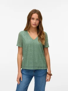 Vero Moda Bluzka w kolorze zielonym - Bluzki damskie - miniaturka - grafika 1