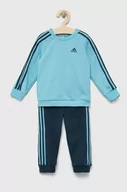 Dresy i komplety dla dziewczynek - adidas dres dziecięcy kolor niebieski - miniaturka - grafika 1
