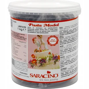 Masa Do Modelowania Figurek Saracino Czarna 1 Kg - Dodatki do ciast w proszku - miniaturka - grafika 1