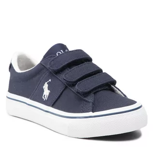 Trampki damskie - Polo Ralph Lauren Tenisówki Sayer Ez RF103397 Navy/Paper White - grafika 1