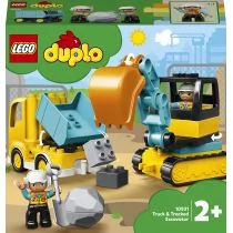 LEGO DUPLO CIĘŻARÓWKA I KOPARKA GĄSIENICOWA 10931 - Klocki - miniaturka - grafika 2