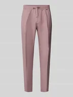 Spodnie męskie - Spodnie o kroju regular fit z mieszanki lnu i wiskozy model „NEIL” - miniaturka - grafika 1