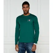 Koszulki męskie - Gant Longsleeve MEDIUM ARCHIVE SHIELD | Regular Fit - miniaturka - grafika 1