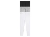 Spodnie i spodenki dla dziewczynek - lupilu® Legginsy niemowlęce, dziewczęce, 3 pary (122/128, Biały/ jasnoszary/ czarny) - miniaturka - grafika 1