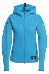 Bluza damska Adidas Mission sportowa z kapturem niebieska-XS - Bluzy damskie - miniaturka - grafika 1