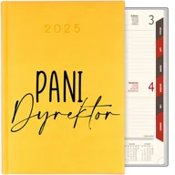 Notesy i bloczki - KALENDARZ ŻÓŁTY TERMINARZ A5 2025 DZIENNY PREZENT DLA DYREKTOR MIX WZORY - miniaturka - grafika 1