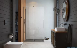 Radaway Furo SL Brushed GunMetal kabina Walk-in 100x200cm lewa szczotkowany grafit 10306538-92-01L/10110494-01-01 - Kabiny prysznicowe Radaway Furo SL Brushed GunMetal kabina Walk-in 100x200cm lewa szczotkowany grafit 10306538-92-01L/10110494-01-01 - Kabiny prysznicowe - miniaturka - grafika 3