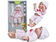 Lalki dla dziewczynek - Lalka Bobas Laleczka Gumowa Baby Kocyk Prezent Chłopiec - miniaturka - grafika 1