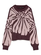 Swetry damskie - Vero Moda Sweter w kolorze bordowym - miniaturka - grafika 1