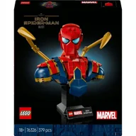 Klocki - LEGO Marvel - Popiersie Iron Spider-Mana Peter Parker ZESTAW LEGO PREZENT DLA CHŁOPCA - miniaturka - grafika 1