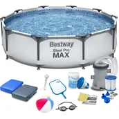 Baseny ogrodowe - Basen ogrodowy stelażowy 305 x 76 zestaw 16w1 56408 - miniaturka - grafika 1