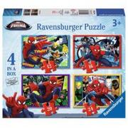 Puzzle - Ravensburger Znane Ultimate Spider-Man 4 in a Box Jigsaw Puzzles - miniaturka - grafika 1