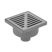 Odpływy liniowe - Tycner Wpust obrotowy prosty z ruszte stalowym odpływ 50 mm - miniaturka - grafika 1