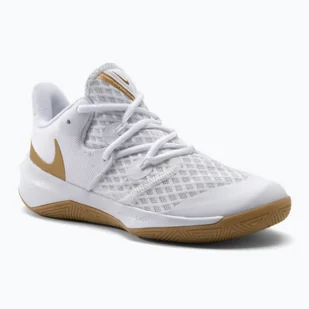 Buty do siatkówki Nike Zoom Hyperspeed Court SE white/gold - Buty sportowe męskie - miniaturka - grafika 1