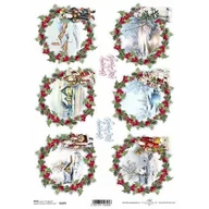 Decoupage - Papier ryżowy ITD A4 R1474 Świąteczne Obrazki - miniaturka - grafika 1