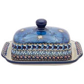 Pojemniki kuchenne - Maselniczka Pojemnik na masło 18 cm - Ceramika Artystyczna Bolesławiec - miniaturka - grafika 1