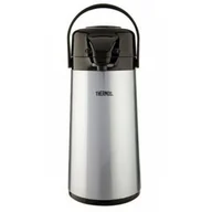 Termosy - Thermos Szklany termos stołowy z pompką 1,9l metaliczny szary TH-194030 - miniaturka - grafika 1