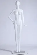 Manekiny wystawowe - S-13 Kobieta Kobieta Manekin Abstrakcyjna głowa Mężczyzna Kobieta Piękna abstrakcyjna biała matowa - miniaturka - grafika 1
