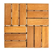 Podesty i deski tarasowe - Płytka tarasowa mozaika akacjowa 30 x 30 cm - miniaturka - grafika 1