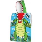 Okrycia kąpielowe dla dzieci - Ręcznik z kapturem NILS AQUA NAR20 Krokodyl 60 x 85 cm Wielokolorowy - miniaturka - grafika 1