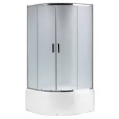 Kabiny prysznicowe - Hydrosan Kabina prysznicowa na głębokim brodziku szkło mrożone 80x80 Maja - miniaturka - grafika 1