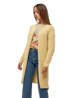 Swetry damskie - Minus Vibe długi kardigan z dzianiny | damski kardigan na jesień, 259 Yellow Straw, L - miniaturka - grafika 1