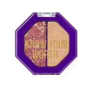 Cienie do powiek - Wibo Know Your Worth Duo Eyeshadow cienie do powiek 3 Selfish 5g - miniaturka - grafika 1