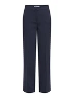 Spodnie damskie - ONLY Spodnie materiałowe Raven 15357586 Granatowy Straight Fit - miniaturka - grafika 1