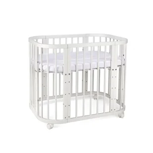 Waldin łóżeczko 5w1 z materacem Białe - Łóżeczka i kojce - miniaturka - grafika 1