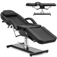 Fotele kosmetyczne - Fotel kosmetyczny do tatuażu masażu spa CAPUA - czarny Physa - miniaturka - grafika 1