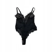 Odzież ciążowa - Body damskie Heyshape czarne z koronką M - miniaturka - grafika 1