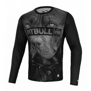 Longsleeve Mesh Rashguard PITBULL Performance Pro plus Born in 1989 - Czarny XXL - Odzież taktyczna i umundurowanie - miniaturka - grafika 1