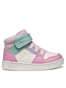 Geox Sneakersy B Eclyper B465MA 000BC C1364 S Różowy - Buty dla dziewczynek - miniaturka - grafika 1