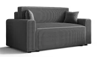 Sofy i kanapy - Szara tapicerowana sofa rozkładan L2-E52 - miniaturka - grafika 1