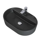 Umywalki - Elita 145104 UMYWALKA BABETTE 62x41 BLAT CERAM ANTHRACITE MATT - miniaturka - grafika 1