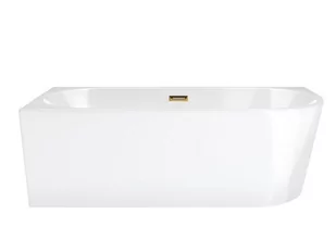 Wanna narożna Corsan Intero SLIM lewa 150 cm z wykończeniem złotym - Wanny - miniaturka - grafika 1