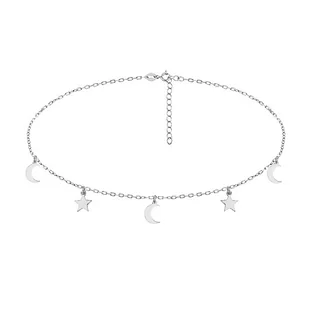 Choker księżyc i gwiazdki - Naszyjniki - miniaturka - grafika 1