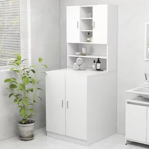 vidaXL Szafka na pralkę biała 70,5x25,5x90 cm 808386 - Szafki łazienkowe - miniaturka - grafika 1