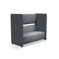 Inne meble biurowe - Sofa CLEAR SOUND, 3-osobowa, tkanina Pod CS, srebrnoszary - miniaturka - grafika 1