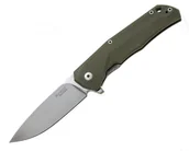 Noże - Nóż składany LionSteel T.R.E. G10 Green, Stone Washed Blade (TRE GGR) - miniaturka - grafika 1