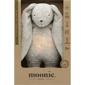 Maskotki i pluszaki - Moonie The Humming Friend 2.0 Organic Grey przytulanka do spania z melodią 1 szt. - miniaturka - grafika 1