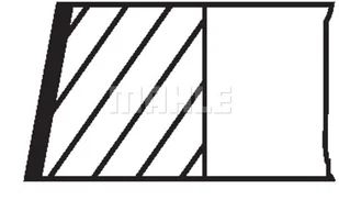 Zestaw pierścieni tłokowych Mahle 028 RS 00126 0N0 - Silnik - akcesoria - miniaturka - grafika 1
