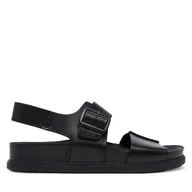 Sandały męskie - Sandały Clarks Torford Strap 26180896 Czarny - miniaturka - grafika 1