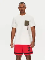 Koszulki męskie - adidas T-Shirt Lens Elevated Pocket Graphic JJ3928 Biały Loose Fit - miniaturka - grafika 1