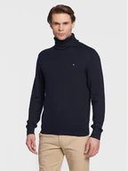 Swetry męskie - Tommy Hilfiger Golf Pima MW0MW28048 Granatowy Regular Fit - miniaturka - grafika 1